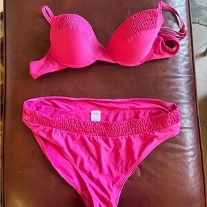 Women's Pink Bikini Set (XL) - worn once